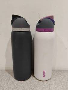 lot 130 image: 2 NEW OWALA INSULATED STEEL DRINKING CONTAINERS