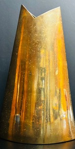 lot 55 image: J Johnston Brass Elliptic Vase