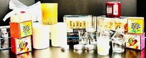 lot 64 image: Candles and Candle Holders including Brand New Pieces