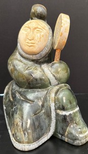 lot 73 image: Carved Stone Figurine by Chivly Chupak