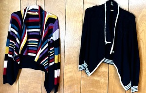 lot 161 image: Vintage Candies Cardigans in Black and Striped