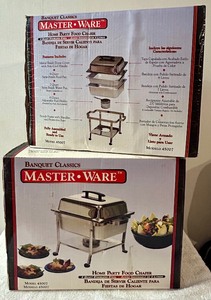 lot 265 image: Master Ware Banquet Classics Chafing Dishes, New