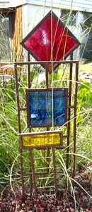 lot 10A image: Abstract and Colorful Outdoor Sculpture