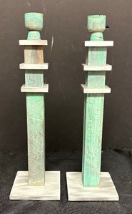 lot 305 image: Pair of Vintage Candle Holders