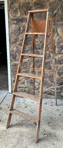 lot 342 image: Wooden Ladder