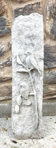 lot 348 image: Charming Cement Bird Motif Decor