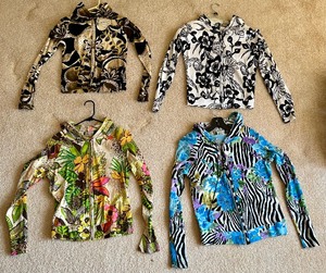 lot 463 image: Four Colorful Zip Up Light Weight Sweatshirts