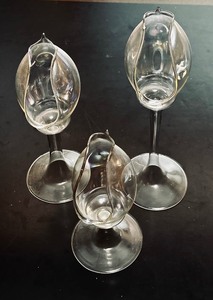 lot 277 image: Vintage Glass Candle Holders