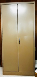 lot 281 image: Metal Office Storage Cabinet by Anderson Hickey Co. Furniture with Key