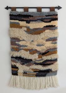 lot 34 image: Navajo Clouds Hooked Wall Hanging