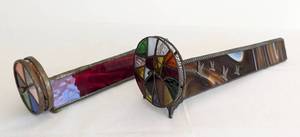 lot 55A image: Pair of Stained Glass Kaleidoscopes