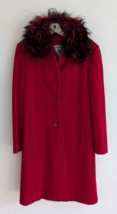 lot 60A image: Marvin Richards Wool and Fur Red Jacket