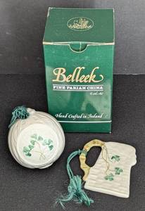 lot 243 image: Belleek Porcelain Ornaments