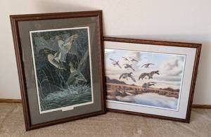 lot 280A image: Two Framed Duck Prints