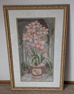 lot 351 image: Large Decorative Floral Print