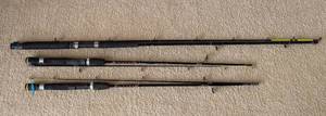lot 365 image: Three Medium Action Fishing Rods