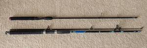 lot 366 image: Pair of Shakespeare Ugly Stik Medium Action Fishing Rods