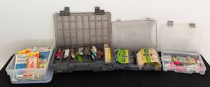 lot 368 image: Assorted Fishing Lures and Storage Cases