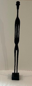 lot 75 image: Primitive African Handmade Tribal Art Wood Man Statue