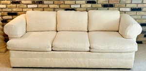 lot 85 image: Vintage Stanton Cooper White Sofa