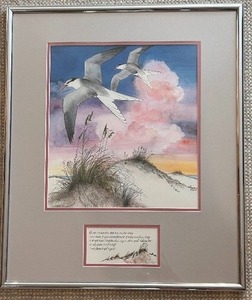 lot 93 image: Beautiful Framed Print with Inspirational Poem