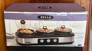 lot 131 image: Triple Slow Cooker Buffet and Serve - New in Box