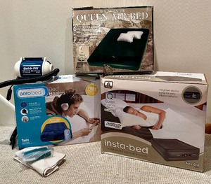 lot 146 image: Three New Air Mattresses with Pump