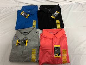 lot 9 image: 4 Variety Members Mark Polo Shirts - Medium