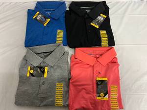 lot 10 image: 4 Variety Members Mark Polo Shirts - Medium