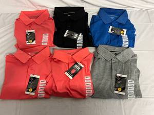 lot 11 image: 5 Variety Members Mark Polo Shirts - Small