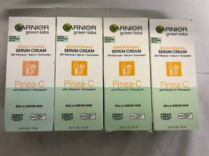 lot 20 image: 4 Packs of Garnier Brightening Serum Cream