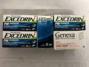 lot 39 image: 5 Boxes of Acetaminophen Tablets