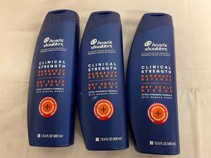 lot 42 image: 3 Bottles of Head and Shoulders Clinical Strength Shampoo