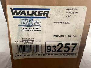 lot 69 image: Walker Ultra Universal Catalytic Converter - 93257