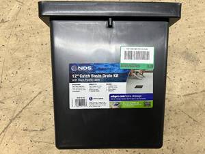 lot 83 image: NDS 12 Catch Basin Drain Kit with Plastic Grate