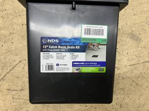lot 84 image: NDS 12 Catch Basin Drain Kit with Plastic Grate