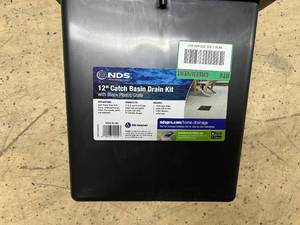 lot 85 image: NDS 12 Catch Basin Drain Kit with Plastic Grate