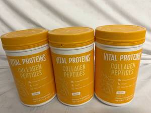 lot 117 image: 3 Bottles of Vital Proteins Collagen Peptides