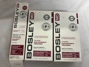 lot 118 image: 3 Boxes of Womens Bosley Hair Treatment