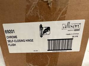lot 119 image: 25 Allison Chrome Self-Closing Hinges