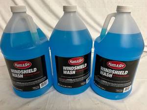 lot 135 image: 3 Bottles of Kum & Go Windshield Washer Fluid