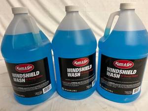 lot 136 image: 3 Bottles of Kum & Go Windshield Washer Fluid