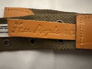 lot 128 image: 3 Free People Belts - Size ML