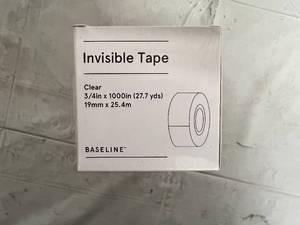 lot 284 image: 3 x 12 Packs of Baseline Invisible Tape