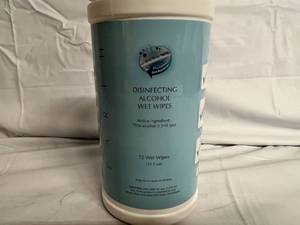 lot 143 image: Box of reNEU Sanitzing Wipes
