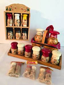 lot 59 image: Fun Vintage Salt & Pepper & Spice Grouping