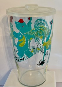 lot 35 image: Mid Century Dancing Poodle and Elephant Cocktail Shaker