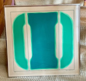 lot 4 image: Vintage Framed Nobu Fukui Framed Print