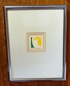 lot 21 image: Vintage Framed Jean Sariano Orignial Etching
