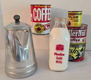 lot 144 image: Vintage Coffee Tin Collection, Plus...